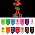 Load image into Gallery viewer, Christmas Pet and Dog Bandana Screen Printed, "The Elf Did It"