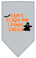 Load image into Gallery viewer, Halloween Pet and Dog Bandana, "Don't Scare Me, I Poop Easily"