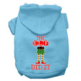 Load image into Gallery viewer, Christmas Pet Hoodie Screen Printed, "The Elf Did It"