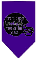 Load image into Gallery viewer, Pet and Dog Bandana, "Most Wonderful Time Of The Year (Football)"