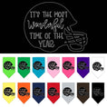 Load image into Gallery viewer, Pet and Dog Bandana, "Most Wonderful Time Of The Year (Football)"