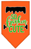 Load image into Gallery viewer, Halloween Pet and Dog Bandana Screen Printed, "So Franken Cute"