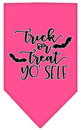 Load image into Gallery viewer, Halloween Pet and Dog Bandana Screen Printed, "Trick Or Treat Yo' Self"