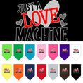 Load image into Gallery viewer, Pet and Dog Bandana Screen Printed, "Love Machine"