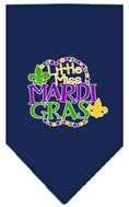 Load image into Gallery viewer, Pet and Dog Bandana Screen Printed, "Little Miss Mardi Gras"