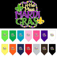 Load image into Gallery viewer, Pet and Dog Bandana Screen Printed, "Little Miss Mardi Gras"