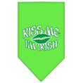 Load image into Gallery viewer, Pet and Dog Bandana Screen Printed, "Kiss Me I'm Irish"