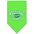 Load image into Gallery viewer, Pet and Dog Bandana Screen Printed, "Kiss Me I'm Irish"