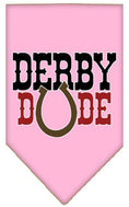 Load image into Gallery viewer, Pet and Dog Bandana Screen Printed, "Derby Dude"
