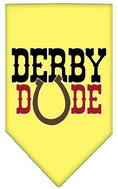 Load image into Gallery viewer, Pet and Dog Bandana Screen Printed, "Derby Dude"