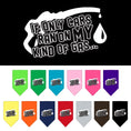 Load image into Gallery viewer, Pet and Dog Bandana Screen Printed, "If Only Cars Ran On My Kind Of Gas"