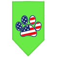 Load image into Gallery viewer, Pet and Dog Bandana Screen Printed, "Patriotic Paw"