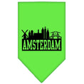 Load image into Gallery viewer, Pet and Dog Bandana Screen Printed, "Amsterdam Skyline"