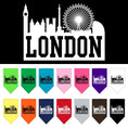 Load image into Gallery viewer, Pet and Dog Bandana Screen Printed, "London Skyline"