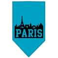 Load image into Gallery viewer, Pet and Dog Bandana Screen Printed, "Paris Skyline"