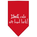 Load image into Gallery viewer, Halloween Pet and Dog Bandana Screen Printed, "Black Cats are Bad Luck"
