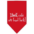 Load image into Gallery viewer, Halloween Pet and Dog Bandana Screen Printed, "Black Cats are Bad Luck"