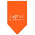 Load image into Gallery viewer, Pet and Dog Bandana Screen Printed, "I Really Did Eat The Homework"