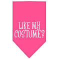 Load image into Gallery viewer, Halloween Pet and Dog Bandana Screen Printed, "Like My Costume?"