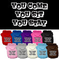 Load image into Gallery viewer, Pet Hoodie "You Come, You Sit, You Stay"