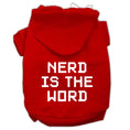 Load image into Gallery viewer, Pet Hoodie "Nerd Is The Word"