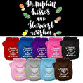 Load image into Gallery viewer, Pet, Dog and Cat Hoodie Screen Printed, "Pumpkin Kisses & Harvest Wishes"