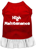 Load image into Gallery viewer, Pet Dress Screen Printed, "High Maintenance"