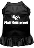 Load image into Gallery viewer, Pet Dress Screen Printed, "High Maintenance"