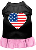 Load image into Gallery viewer, Pet Dress "American Flag Heart"