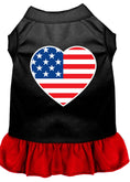 Load image into Gallery viewer, Pet Dress "American Flag Heart"