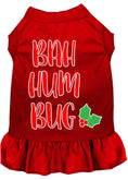 Load image into Gallery viewer, Christmas Pet Dress Screen Printed, "Bah Humbug"