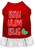 Load image into Gallery viewer, Christmas Pet Dress Screen Printed, "Bah Humbug"