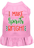 Load image into Gallery viewer, Christmas Pet Dress Screen Printed, "I Make Spirits Bright"