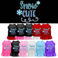 Load image into Gallery viewer, Pet Dress Screen Printed, "Snow Cute"