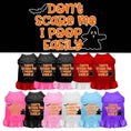 Load image into Gallery viewer, Halloween Pet Dress "Don't Scare Me, I Poop Easily"