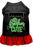 Load image into Gallery viewer, Halloween Pet Dress Screen Printed, "So Franken Cute"