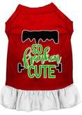 Load image into Gallery viewer, Halloween Pet Dress Screen Printed, "So Franken Cute"