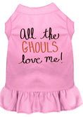 Load image into Gallery viewer, Halloween Pet Dress "All The Ghouls Love Me"