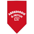 Load image into Gallery viewer, Pet and Dog Bandana Screen Printed, "Aberdoggie & Fetch NY"