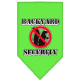 Load image into Gallery viewer, Pet and Dog Bandana Screen Printed, "Backyard Security"