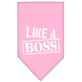 Load image into Gallery viewer, Pet and Dog Bandana Screen Printed, "Like A Boss"