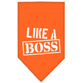Load image into Gallery viewer, Pet and Dog Bandana Screen Printed, "Like A Boss"