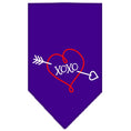 Load image into Gallery viewer, Pet and Dog Bandana Screen Printed, "XOXO"