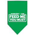 Load image into Gallery viewer, Pet and Dog Bandana Screen Printed, "Hungry I Am, Feed Me You Must"