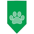 Load image into Gallery viewer, Pet and Dog Bandana Screen Printed, "Chevron Paw"