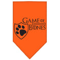 Load image into Gallery viewer, Pet and Dog Bandana Screen Printed, "Game of Bones"