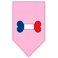 Load image into Gallery viewer, Pet and Dog Bandana Screen Printed, "Bone Shaped France Flag"
