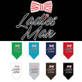 Load image into Gallery viewer, Pet and Dog Bandana Screen Printed, "Ladies Man"