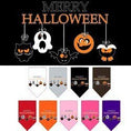 Load image into Gallery viewer, Halloween Pet and Dog Bandana Screen Printed, "Merry Halloween"