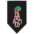 Load image into Gallery viewer, Christmas Pet and Dog Bandana Screen Printed, "I'm The Lazy Elf"